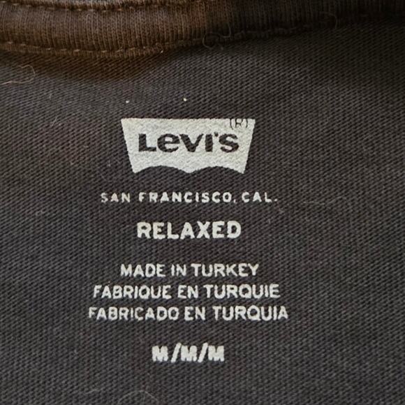 Levis‎ Unisex Abstract Print T Shirt Medium Relaxed Fit Crew Neck 100% Cotton - Picture 7 of 7